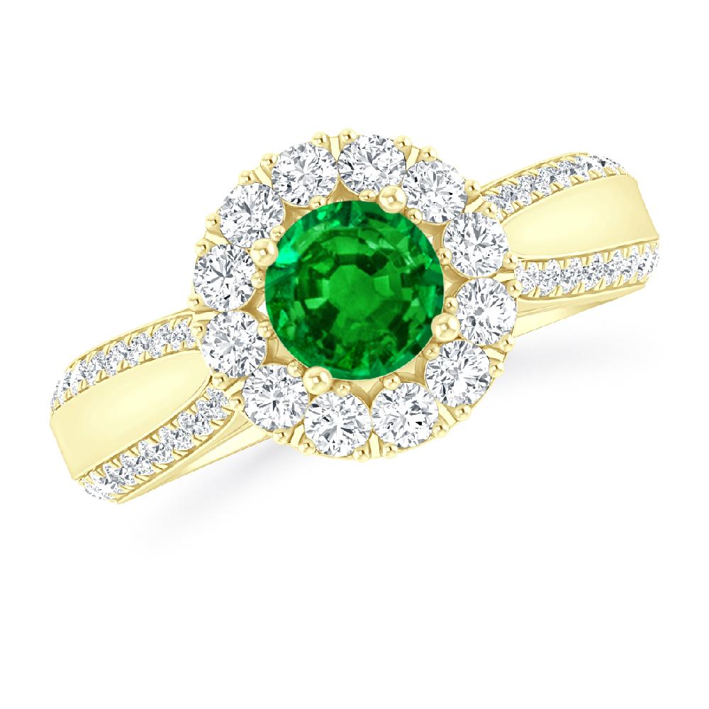 Yellow Gold - Emerald