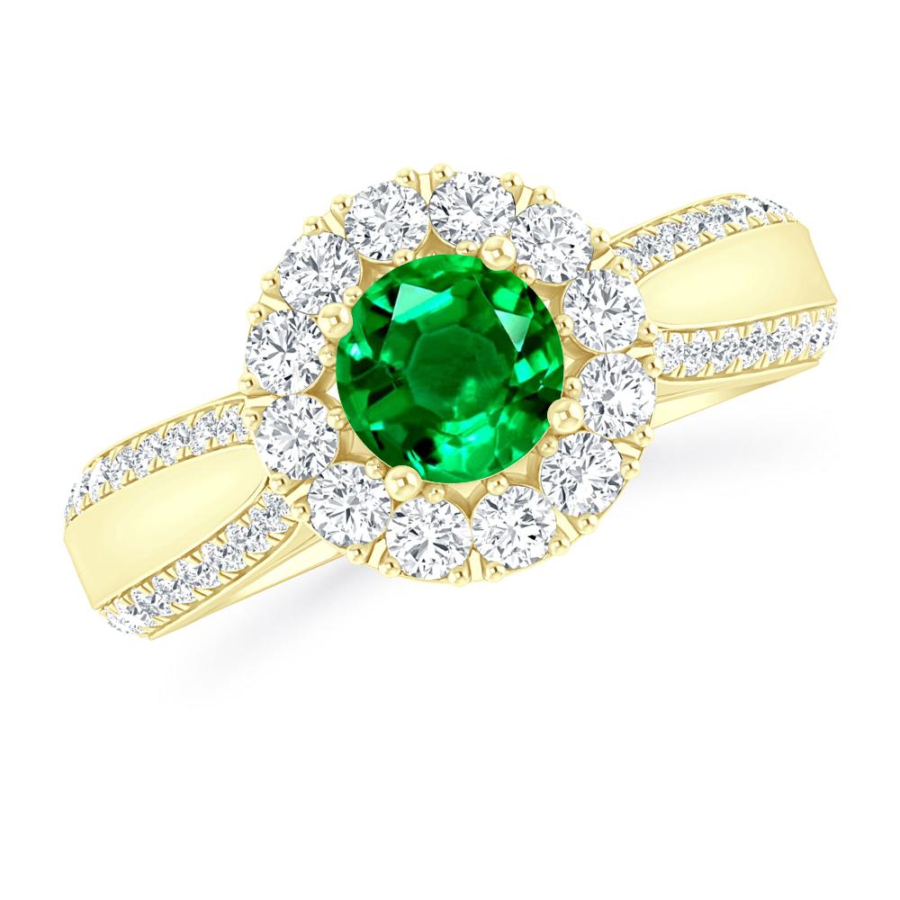 Yellow Gold - Emerald