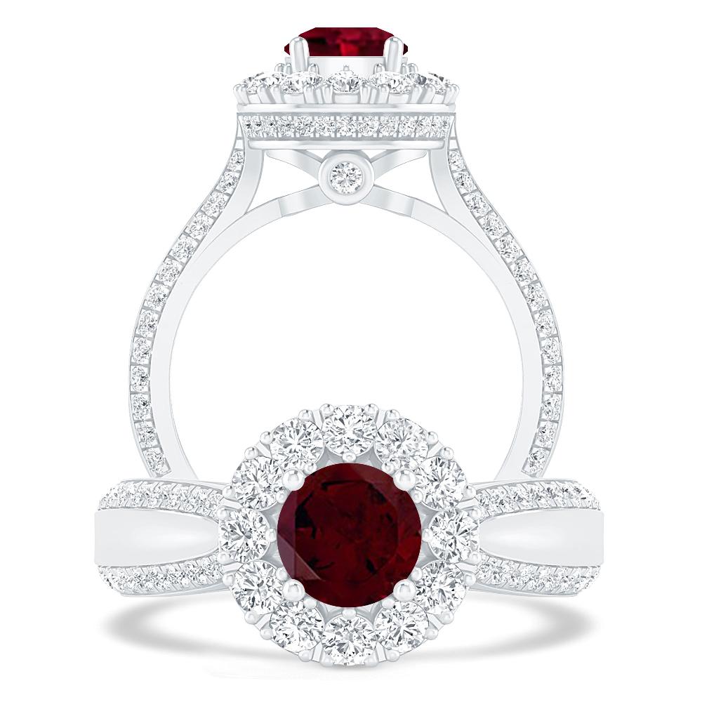 White Gold - Garnet