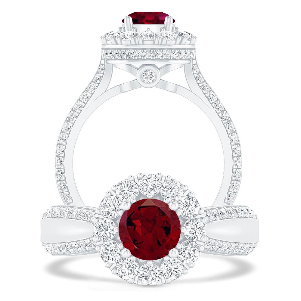 White Gold - Garnet