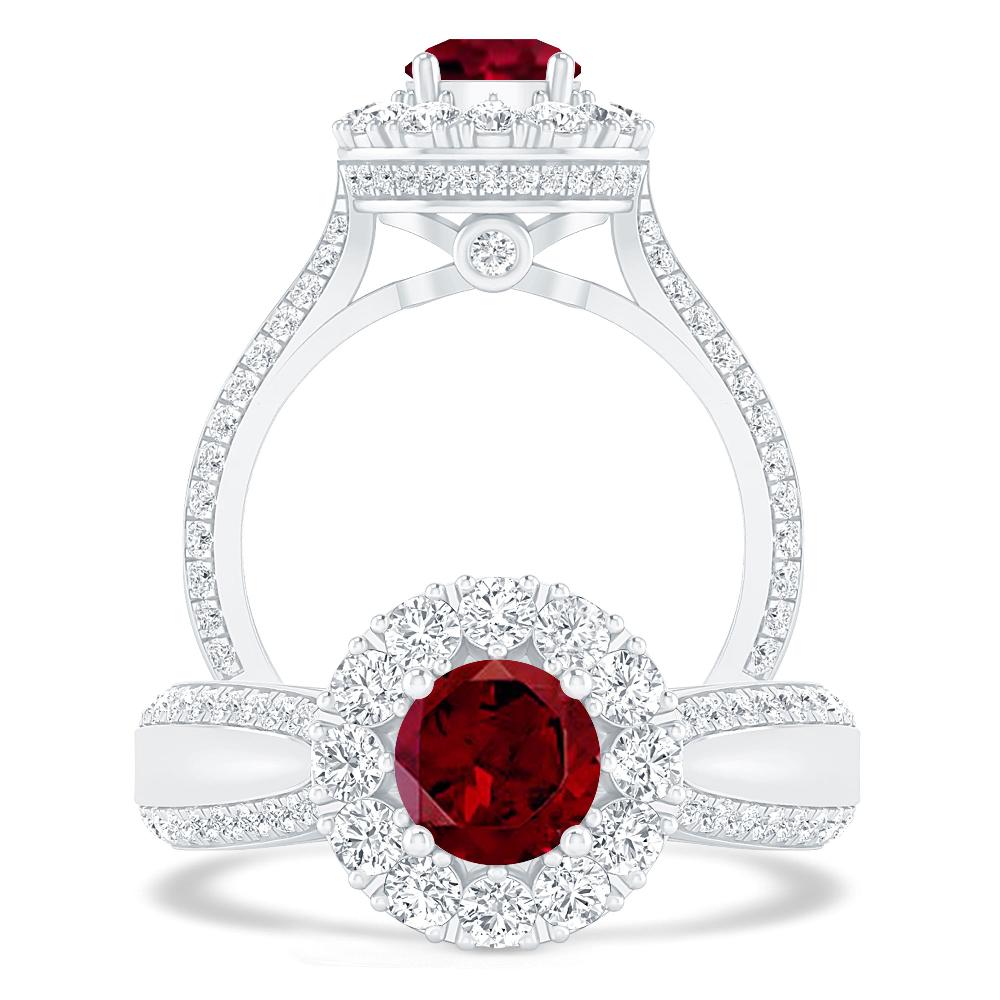 White Gold - Garnet