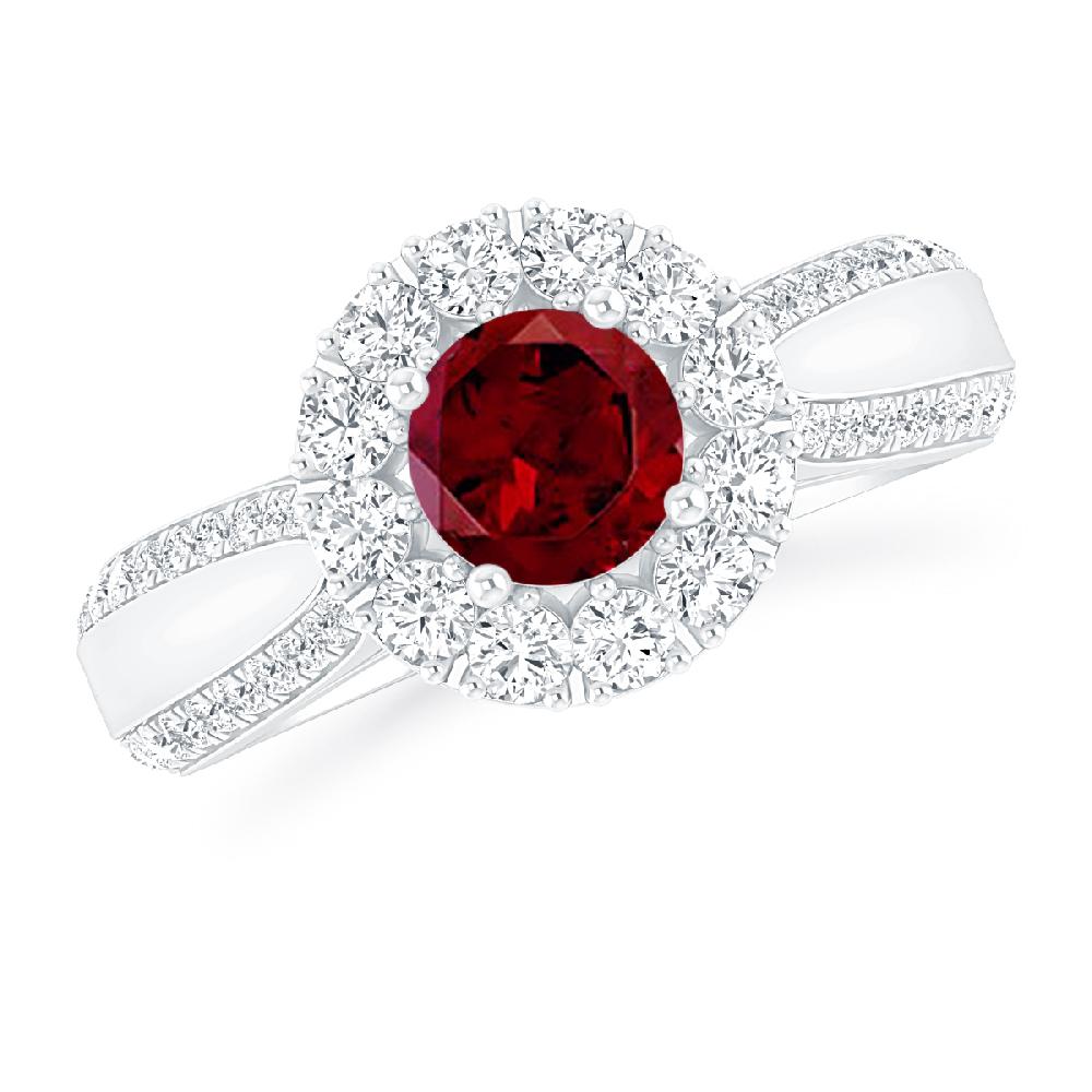 White Gold - Garnet