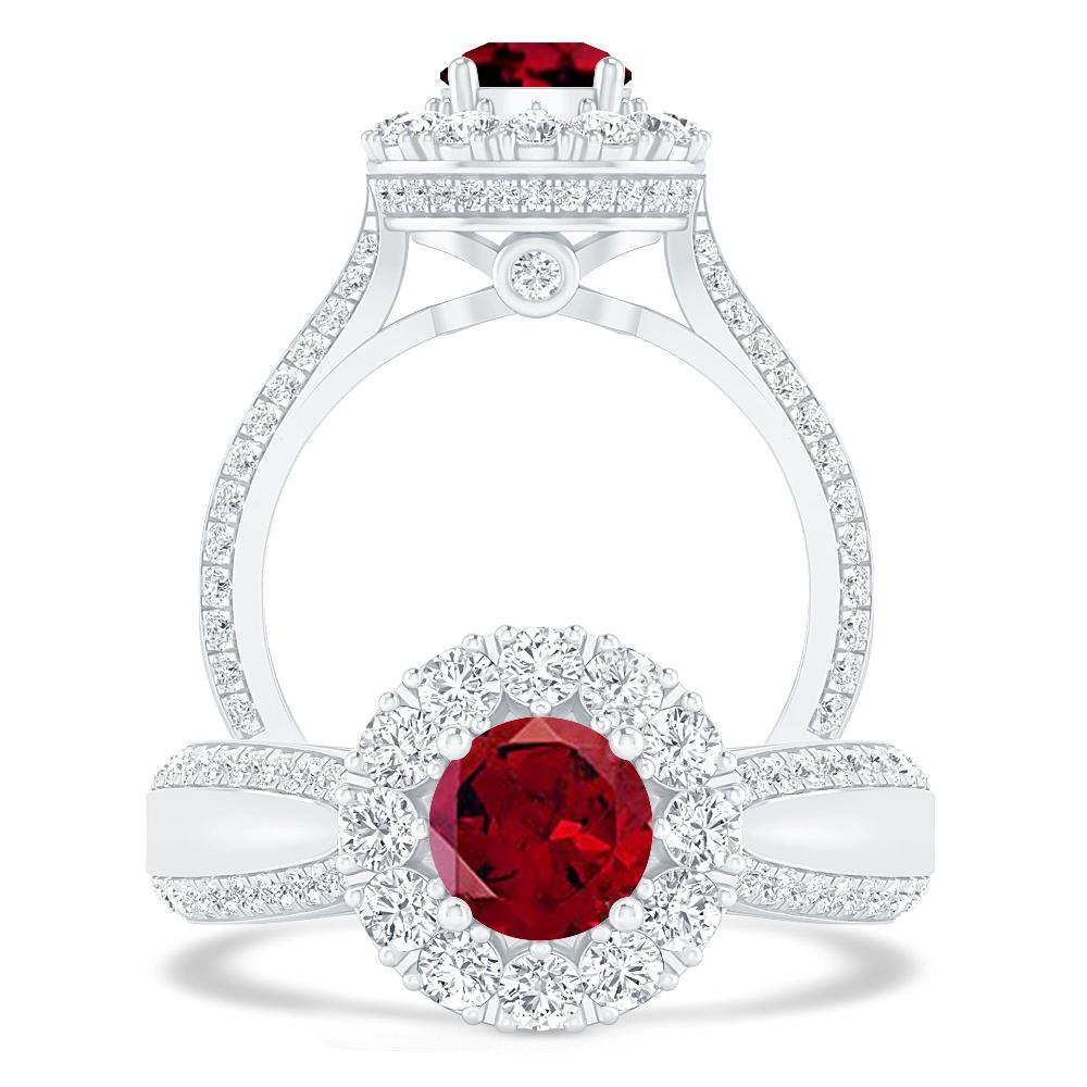 White Gold - Garnet