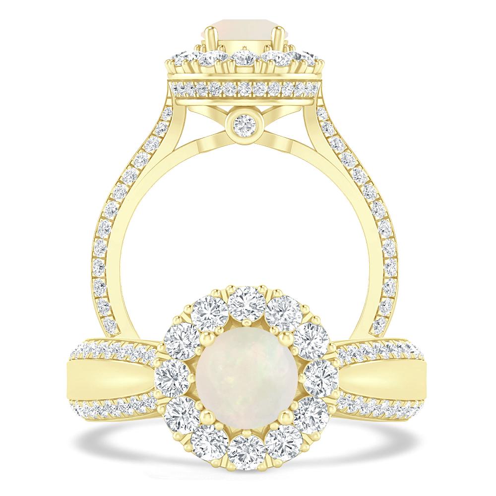 Yellow Gold - Opal