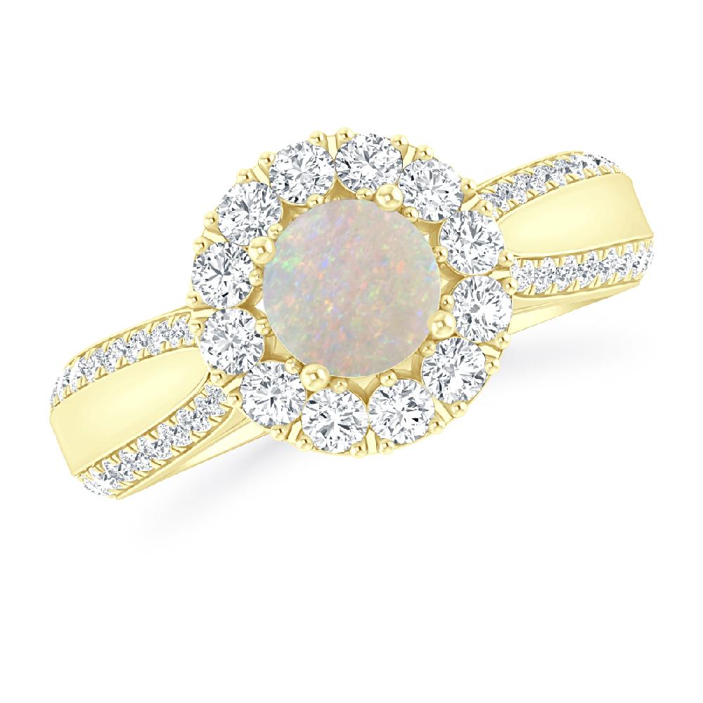 Yellow Gold - Opal