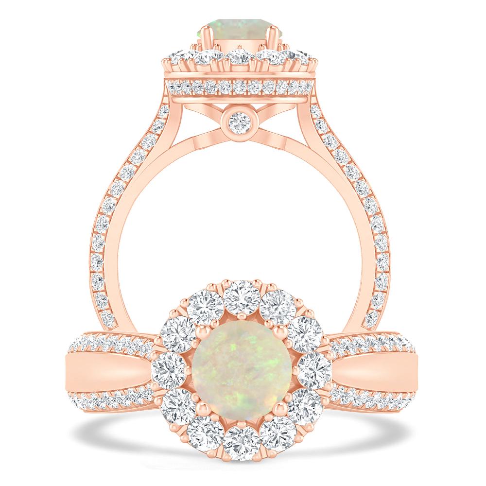 Rose Gold - Opal