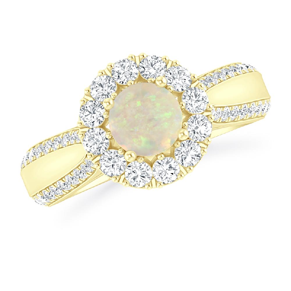 Yellow Gold - Opal