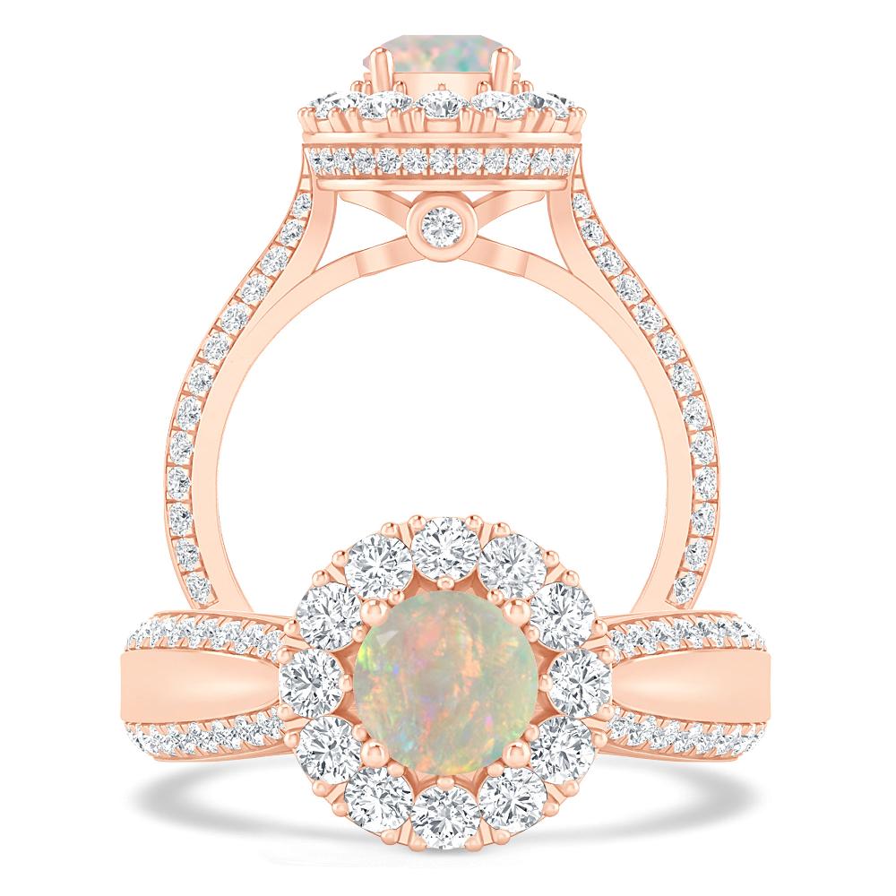 Rose Gold - Opal