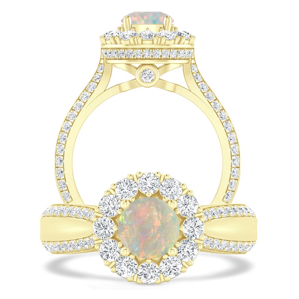 Yellow Gold - Opal