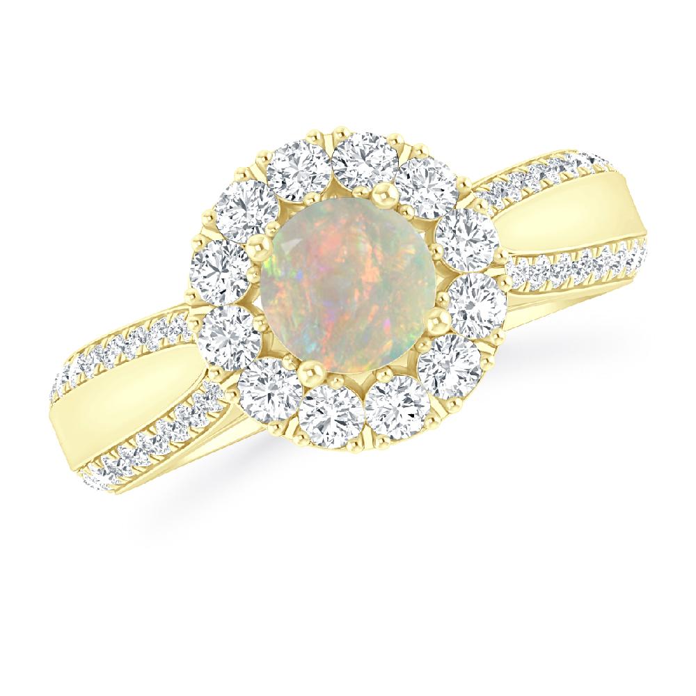 Yellow Gold - Opal