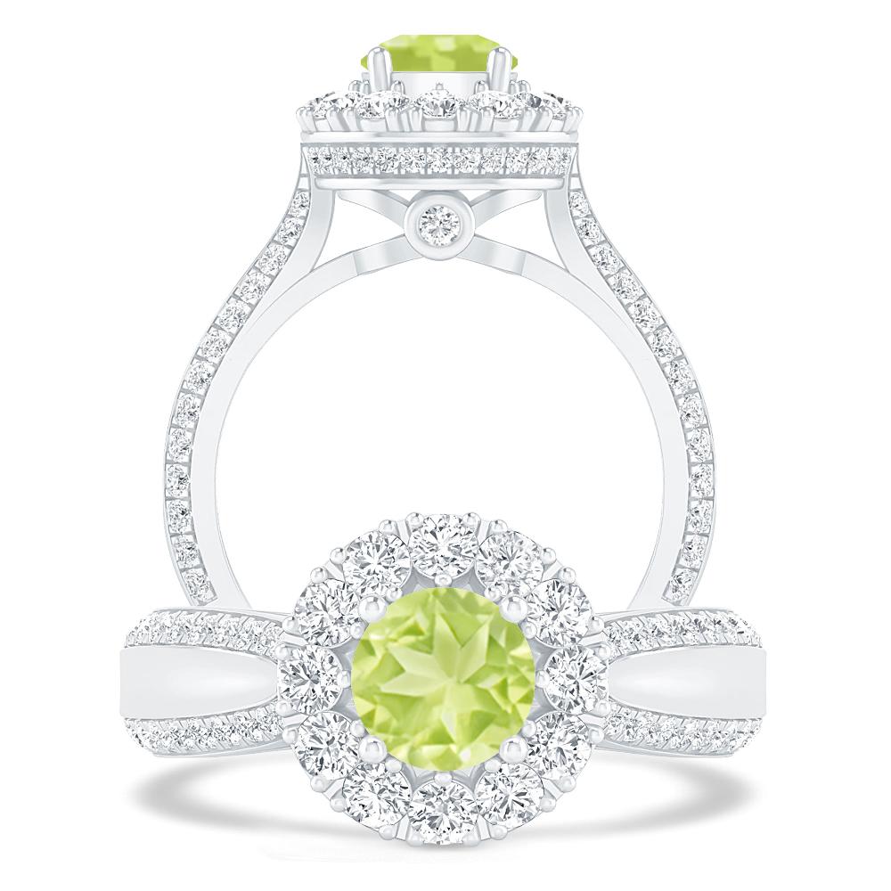 White Gold - Peridot