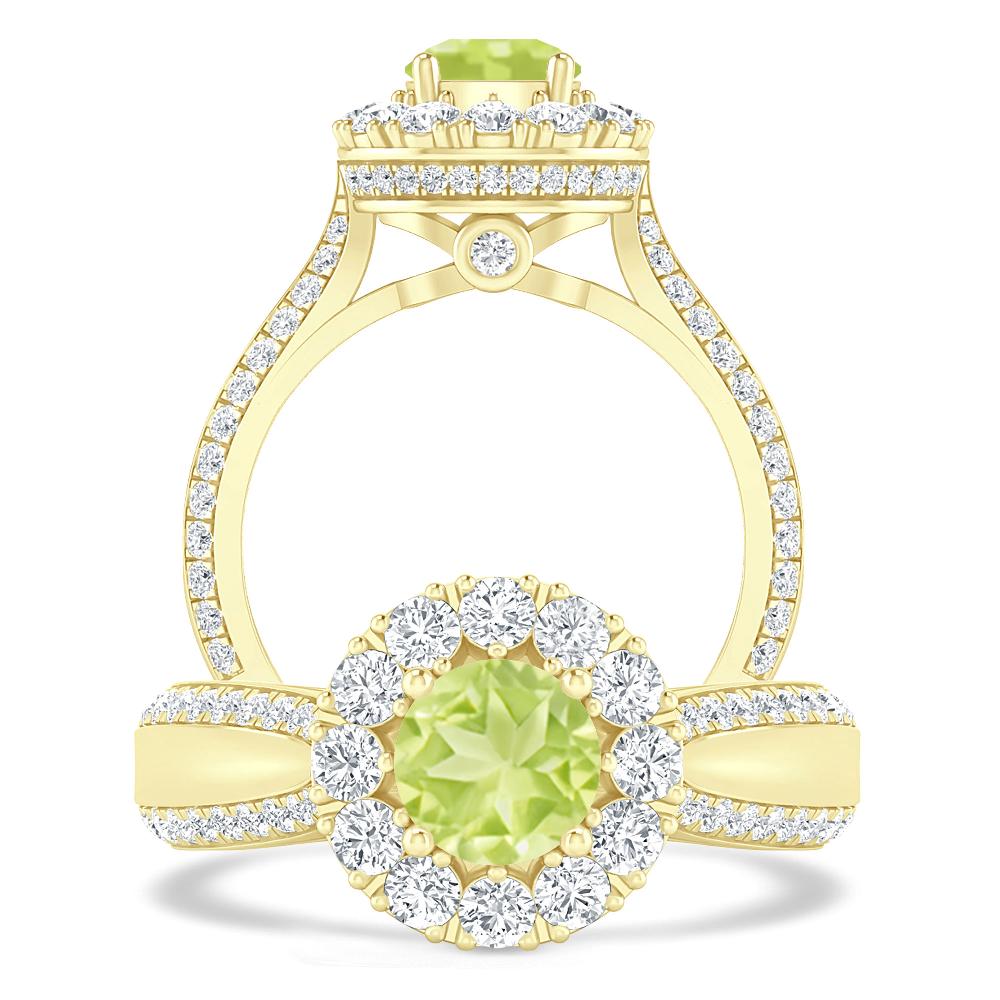 Yellow Gold - Peridot