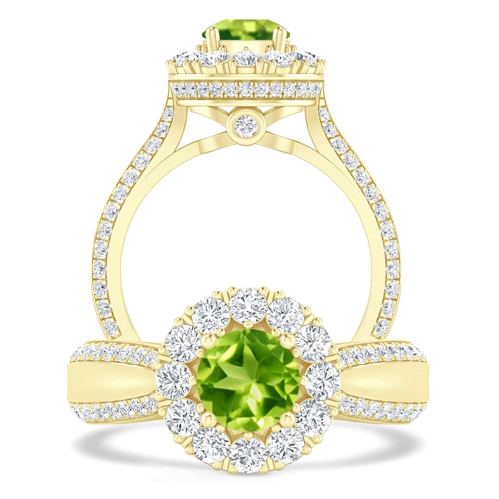 Yellow Gold - Peridot