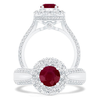 White Gold - Ruby