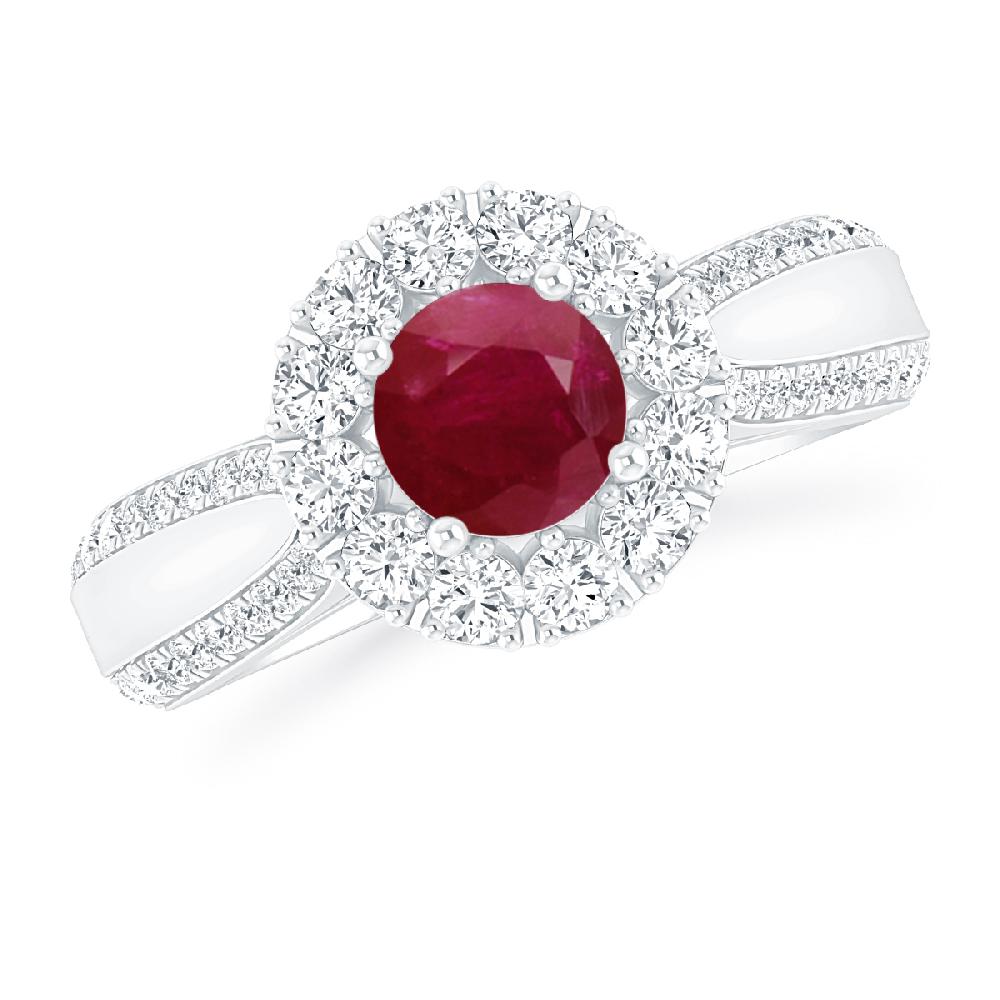 White Gold - Ruby