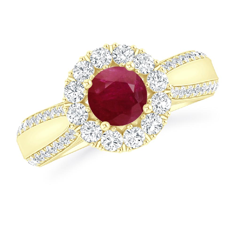 Yellow Gold - Ruby