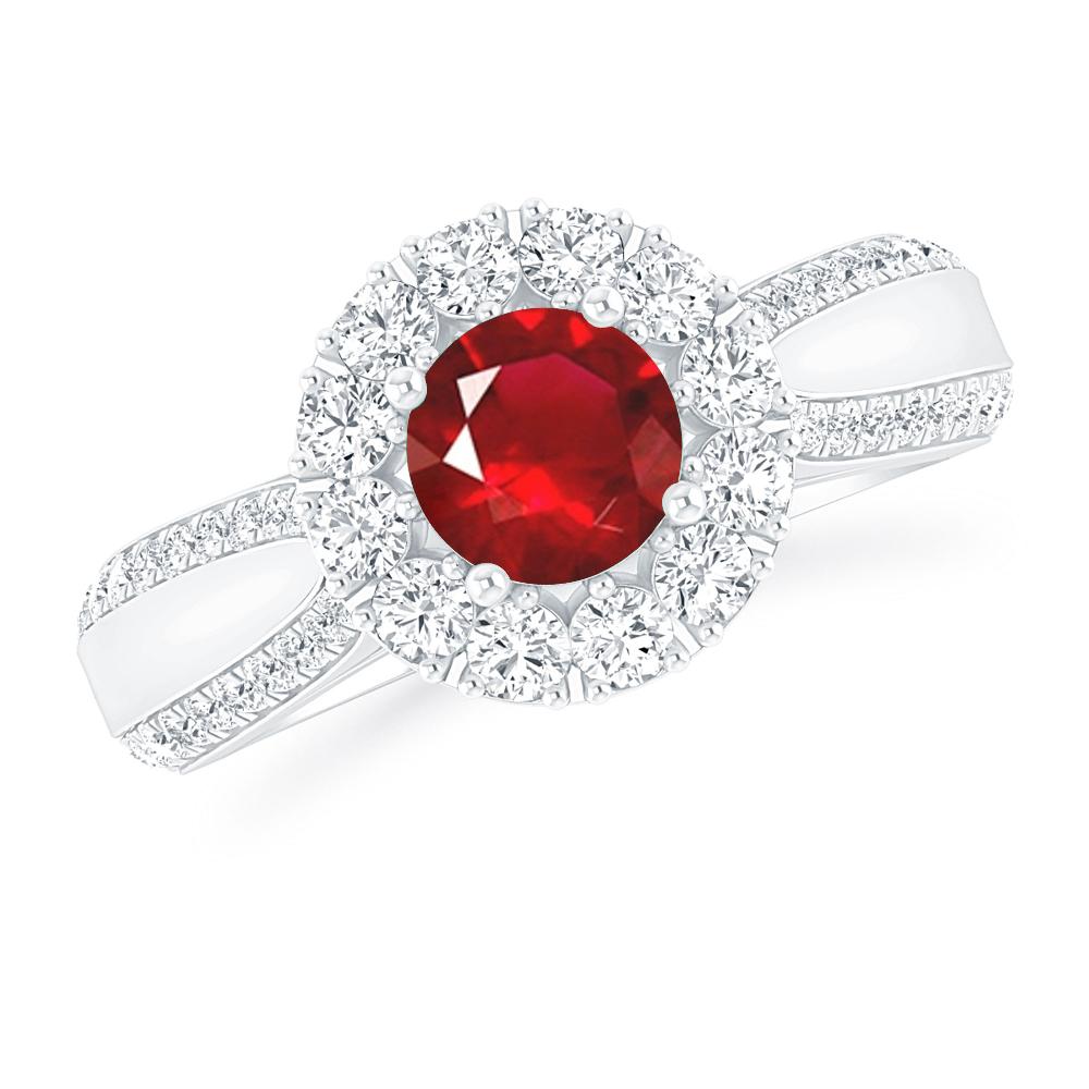 White Gold - Ruby