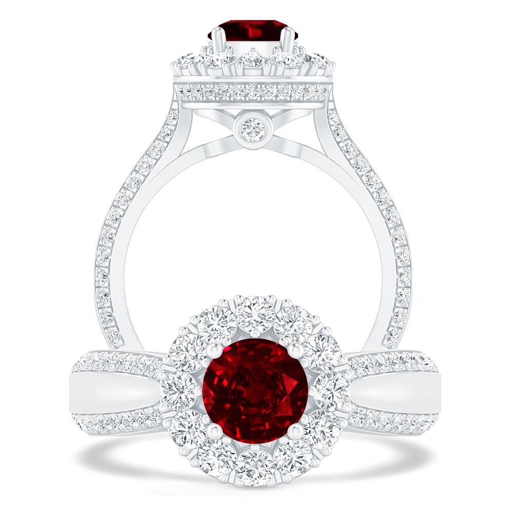 White Gold - Ruby