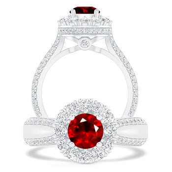 White Gold - Ruby