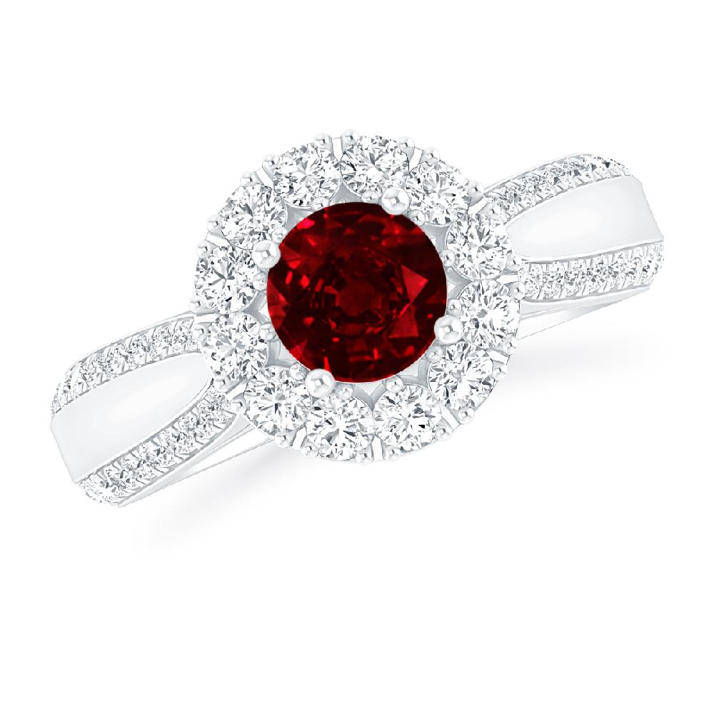 White Gold - Ruby