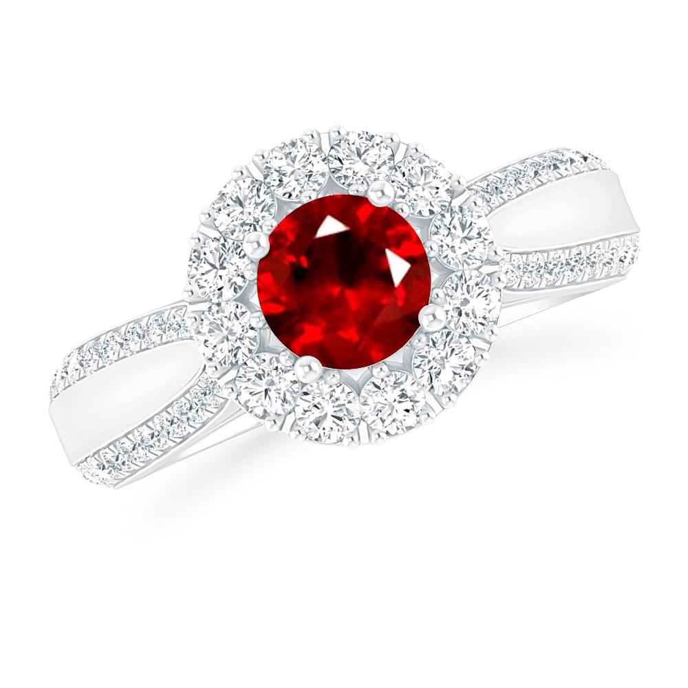 White Gold - Ruby