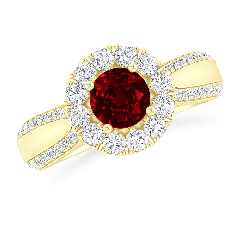 Yellow Gold - Ruby