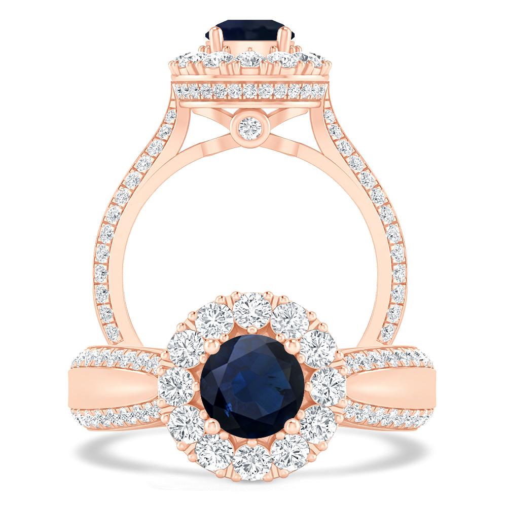 Rose Gold - Sapphire