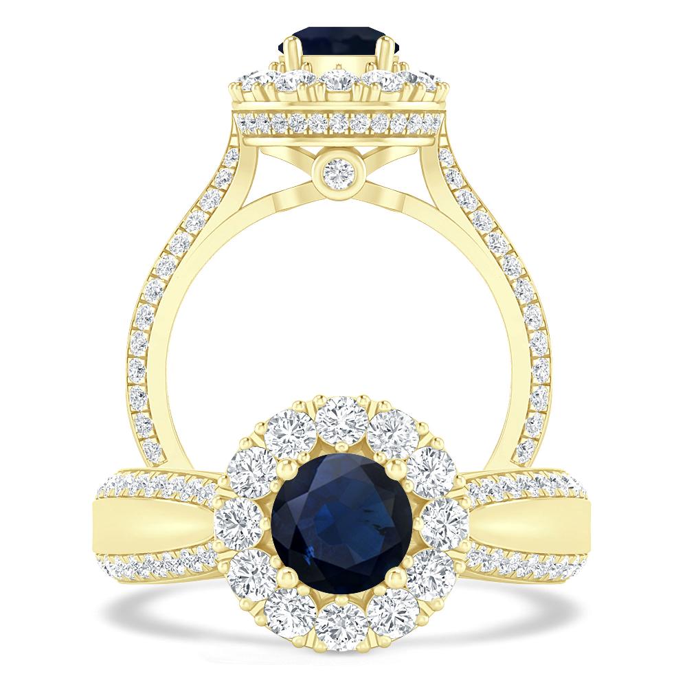 Yellow Gold - Sapphire