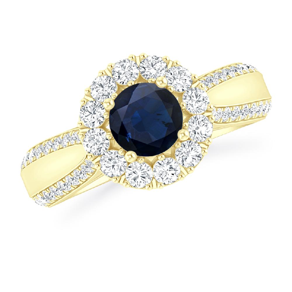 Yellow Gold - Sapphire