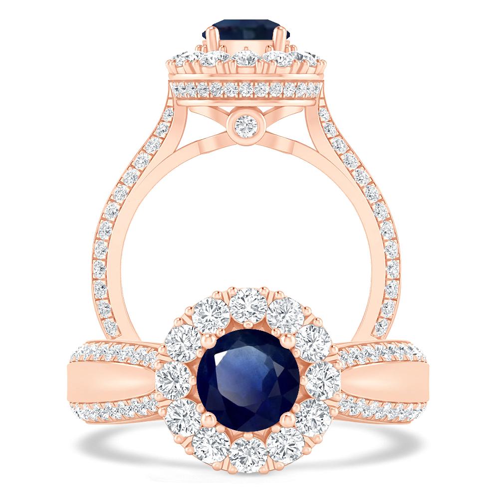 Rose Gold - Sapphire