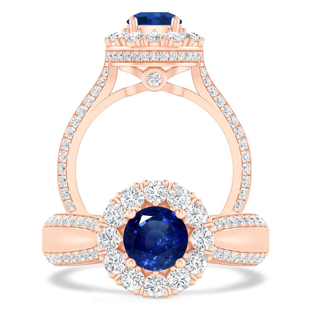 Rose Gold - Sapphire