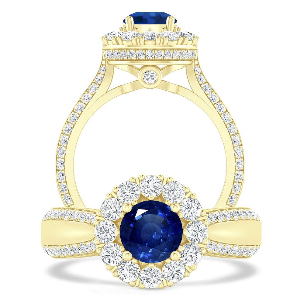 Yellow Gold - Sapphire