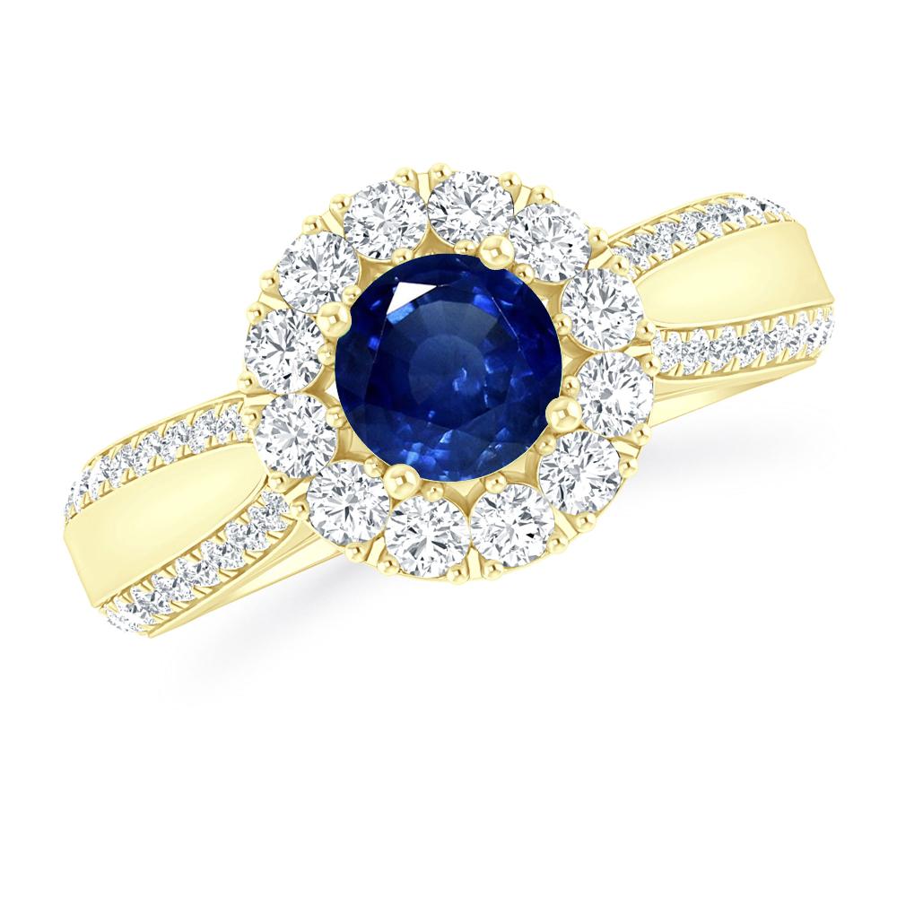 Yellow Gold - Sapphire