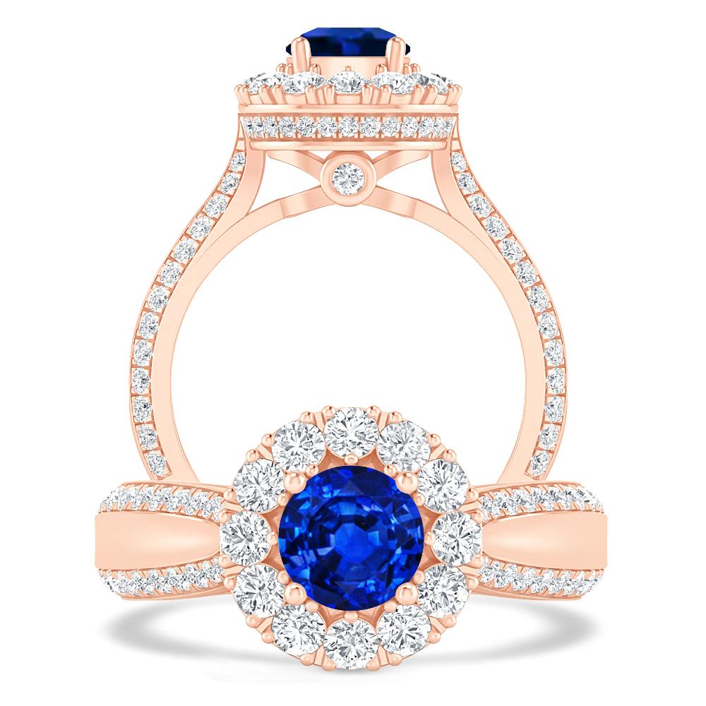 Rose Gold - Sapphire