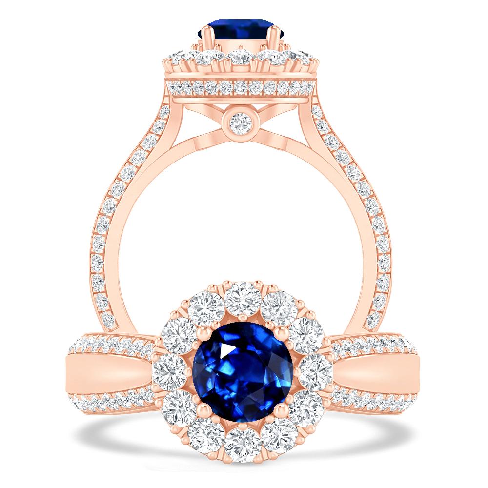 Rose Gold - Sapphire