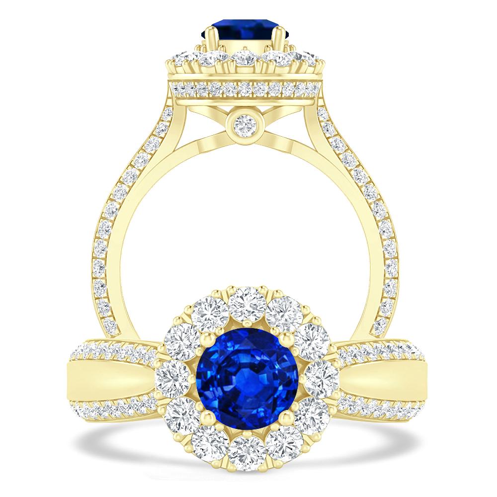 Yellow Gold - Sapphire