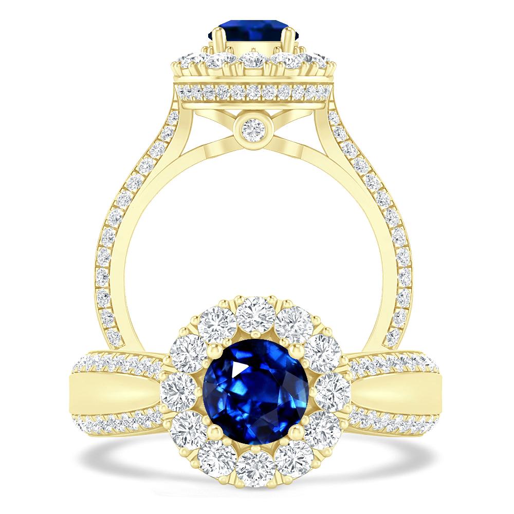 Yellow Gold - Sapphire