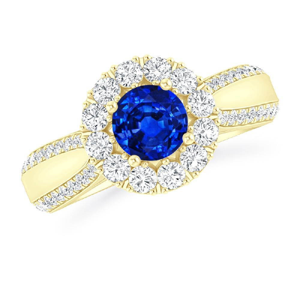 Yellow Gold - Sapphire