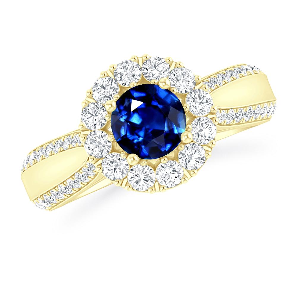 Yellow Gold - Sapphire