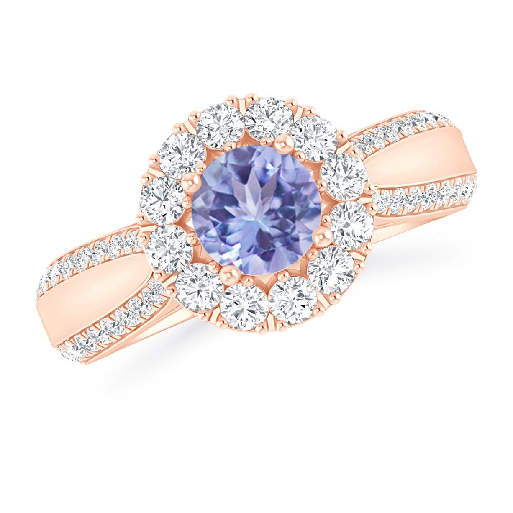 Rose Gold - Tanzanite