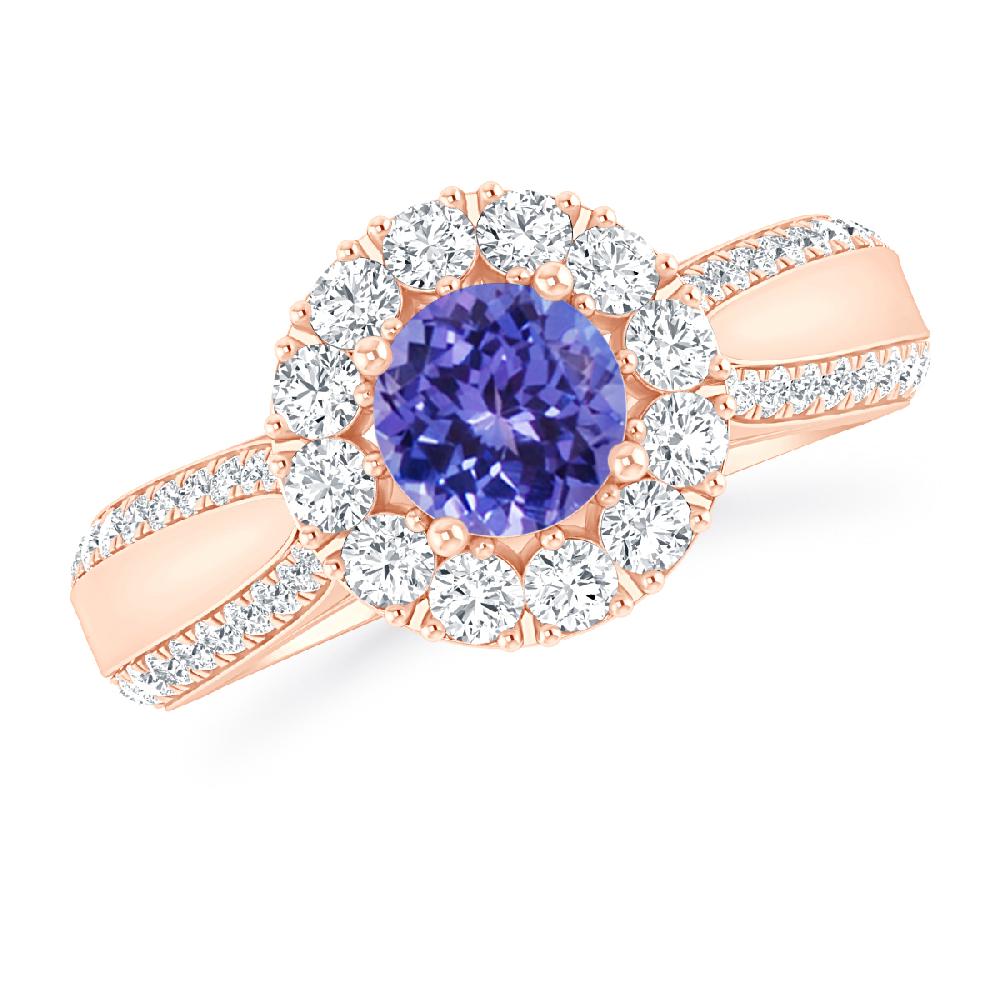 Rose Gold - Tanzanite