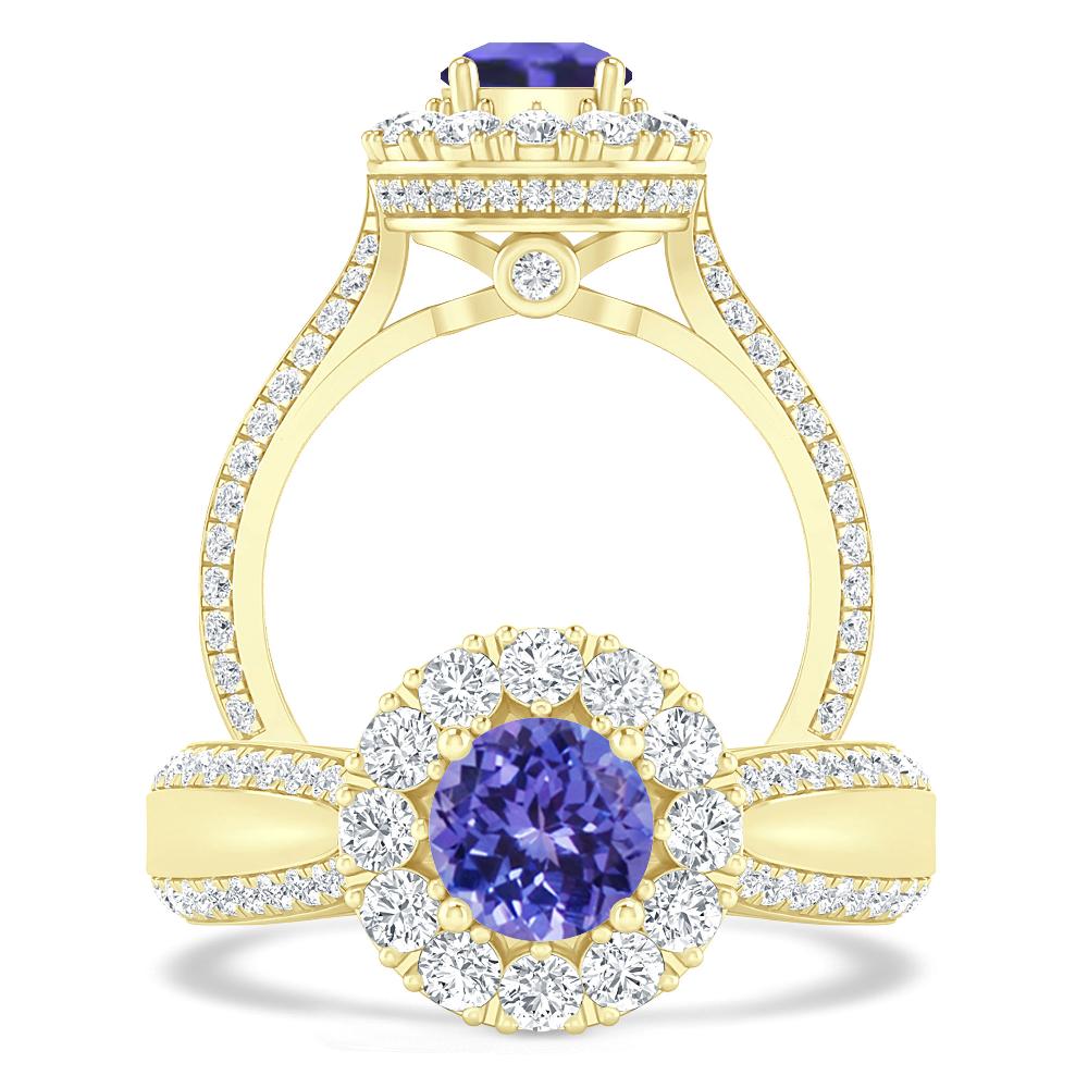 Yellow Gold - Tanzanite