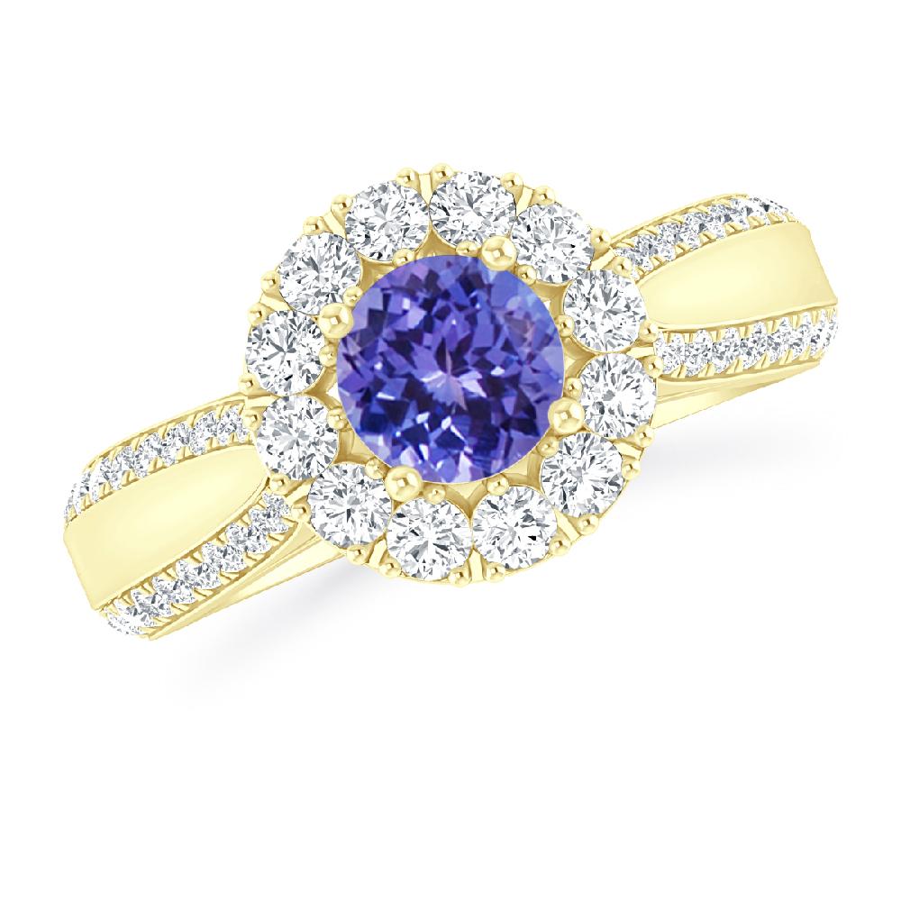 Yellow Gold - Tanzanite