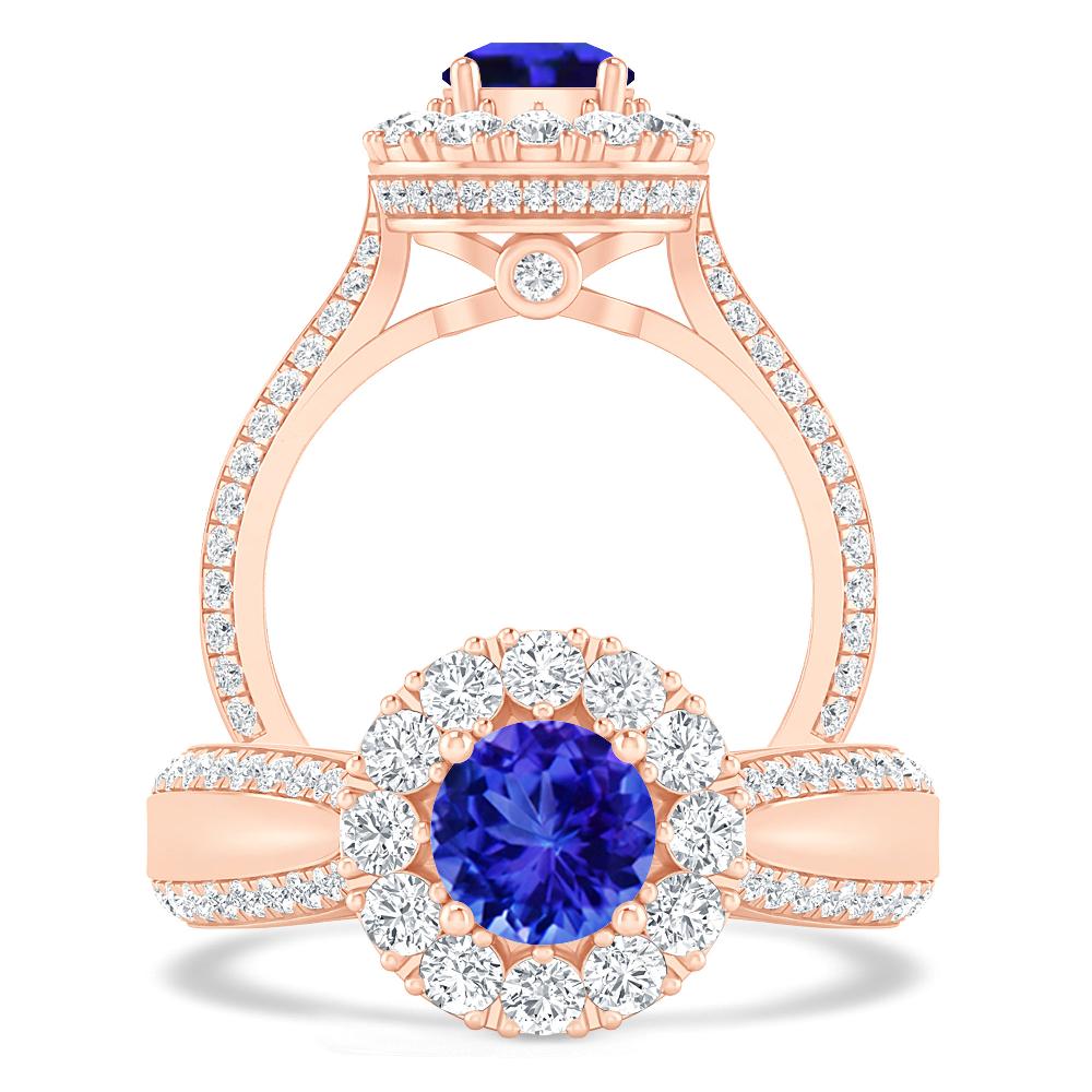 Rose Gold - Tanzanite