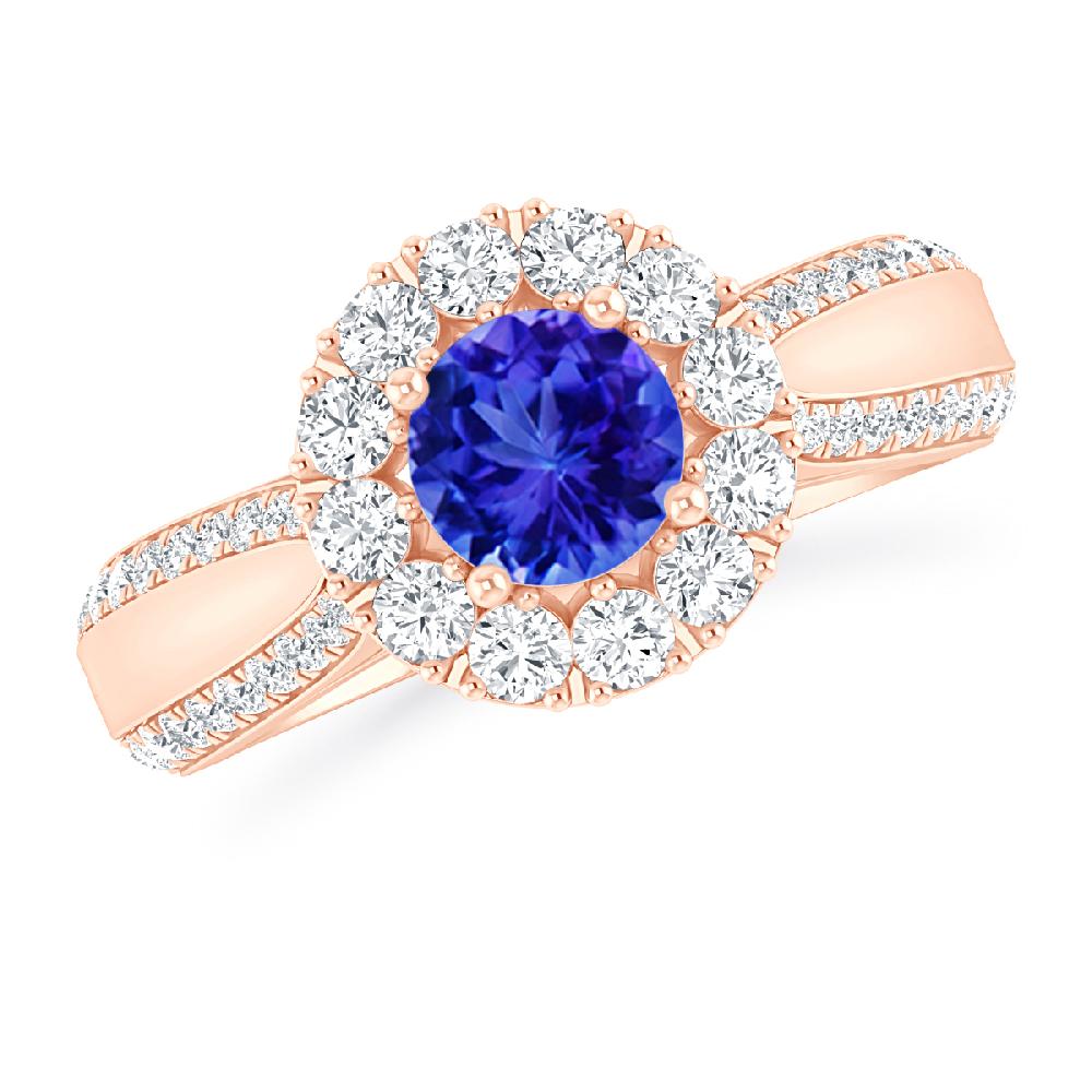 Rose Gold - Tanzanite