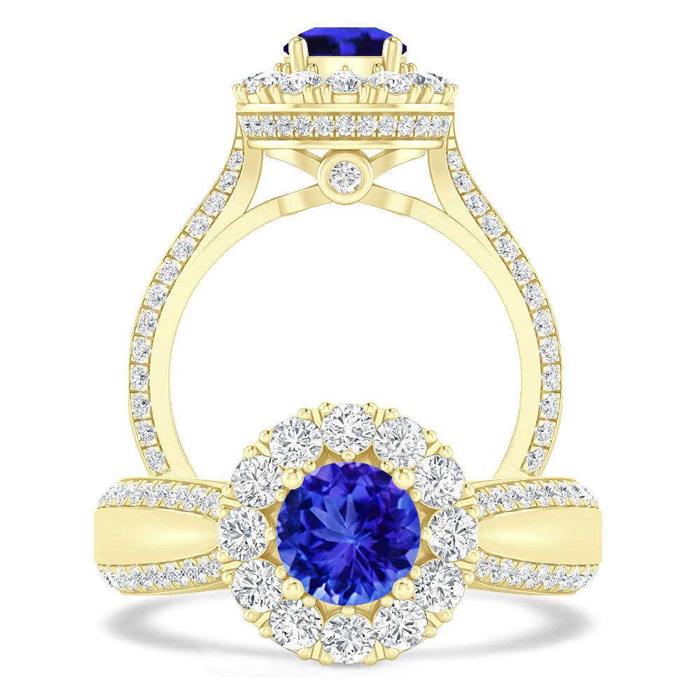 Yellow Gold - Tanzanite