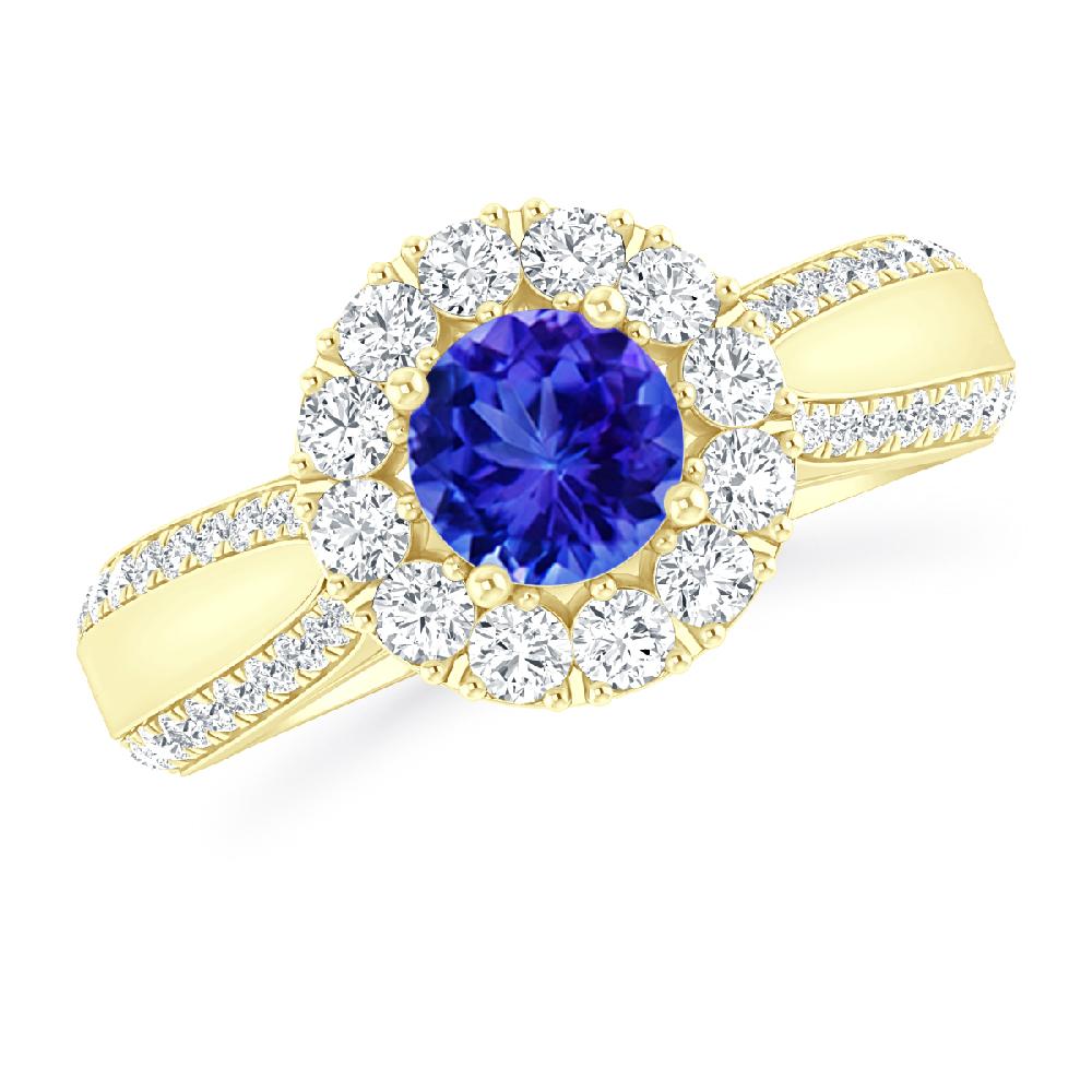 Yellow Gold - Tanzanite