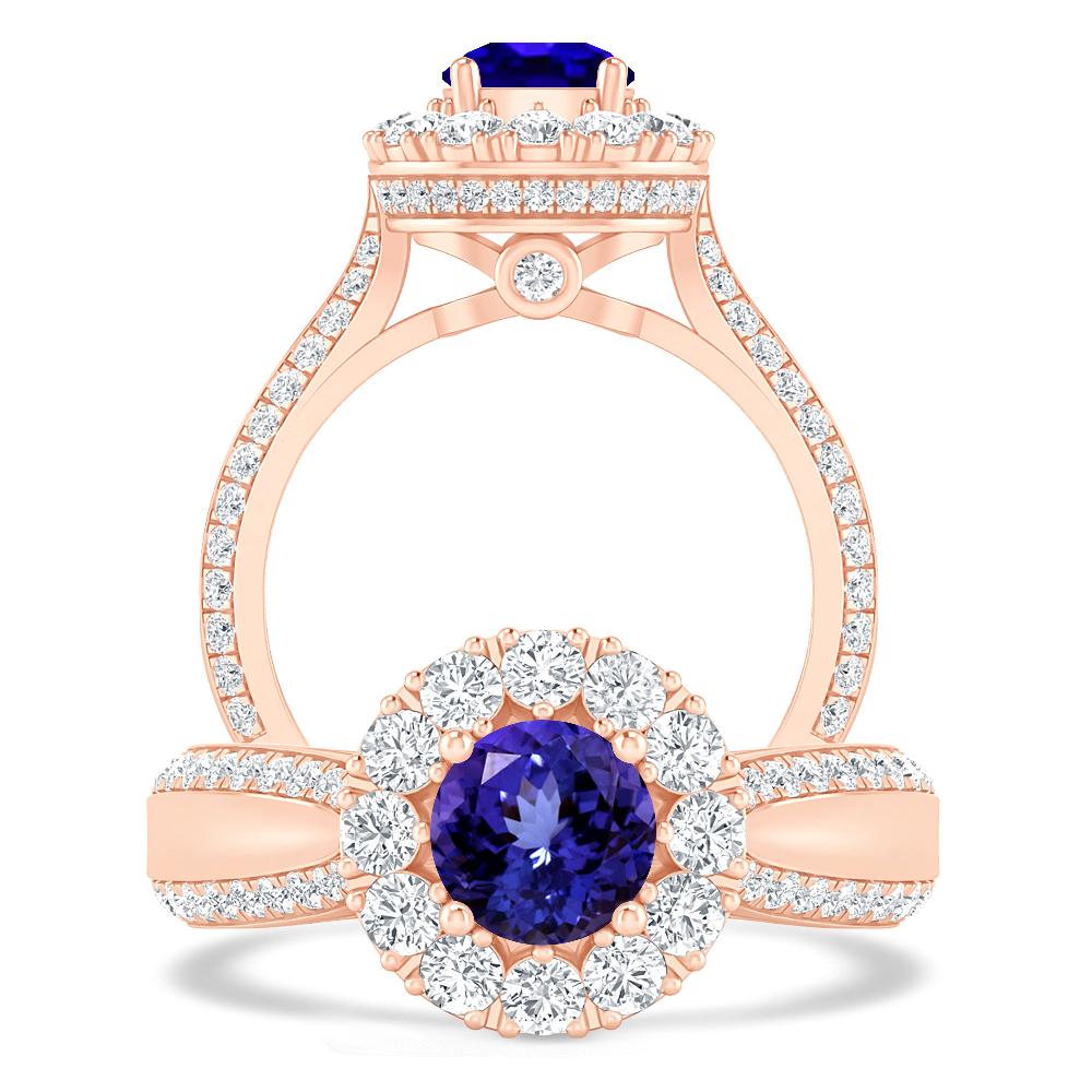 Rose Gold - Tanzanite