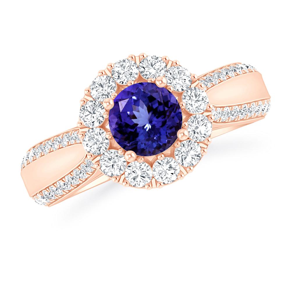 Rose Gold - Tanzanite