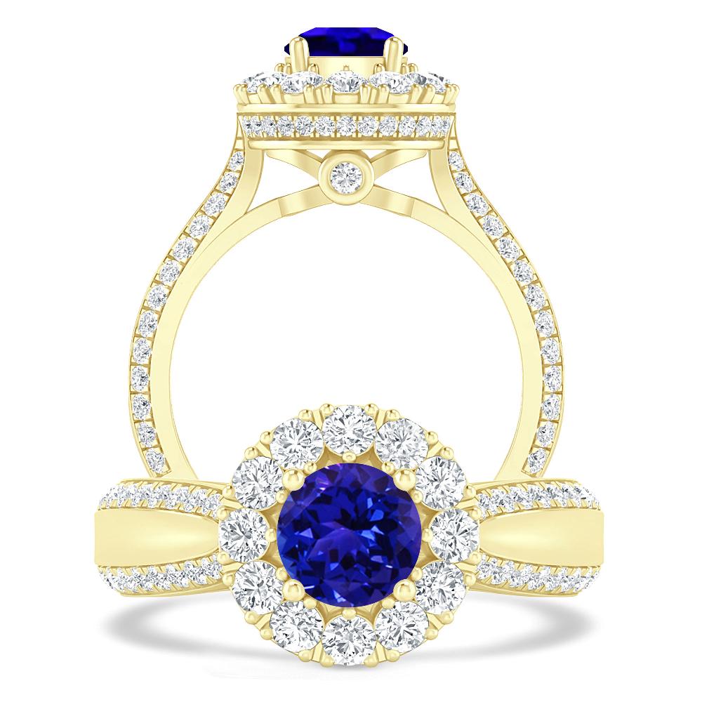 Yellow Gold - Tanzanite